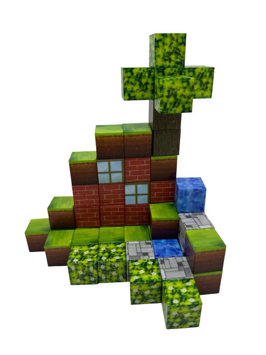 Magnetic Minecraft cubes 48/85 pcs