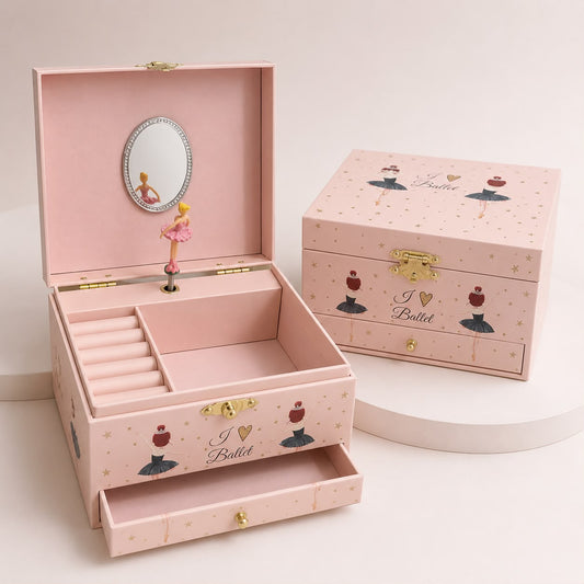 Ballerina jewelry music box