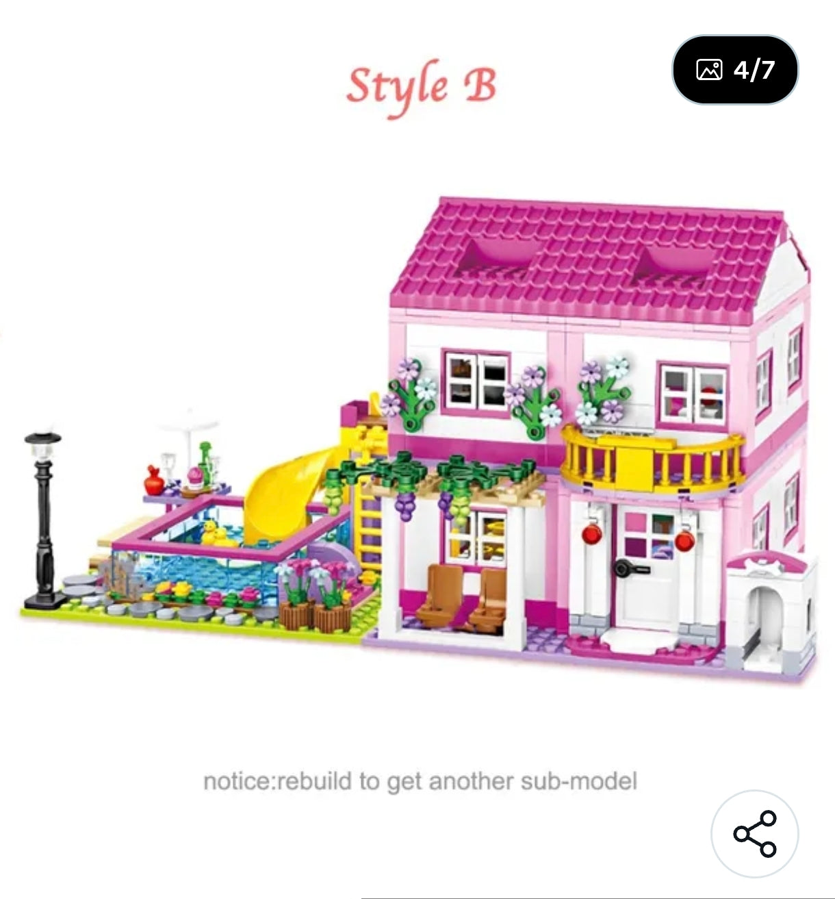 Summer villa blocks set