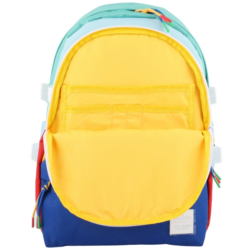 Locker Soda pop backpack and pencil case - yellow & royal blue