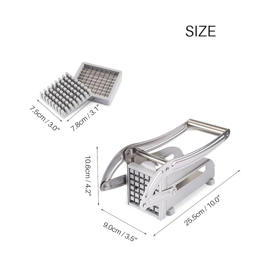 Stainless steel potato chipper