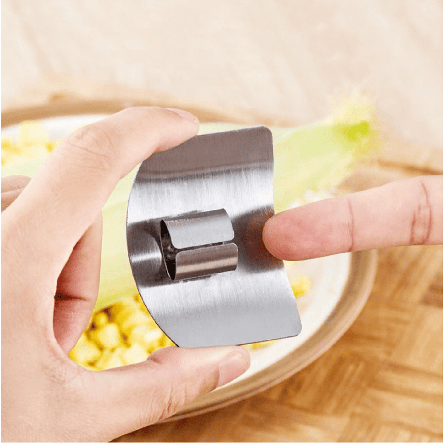Stainless steel finger guard