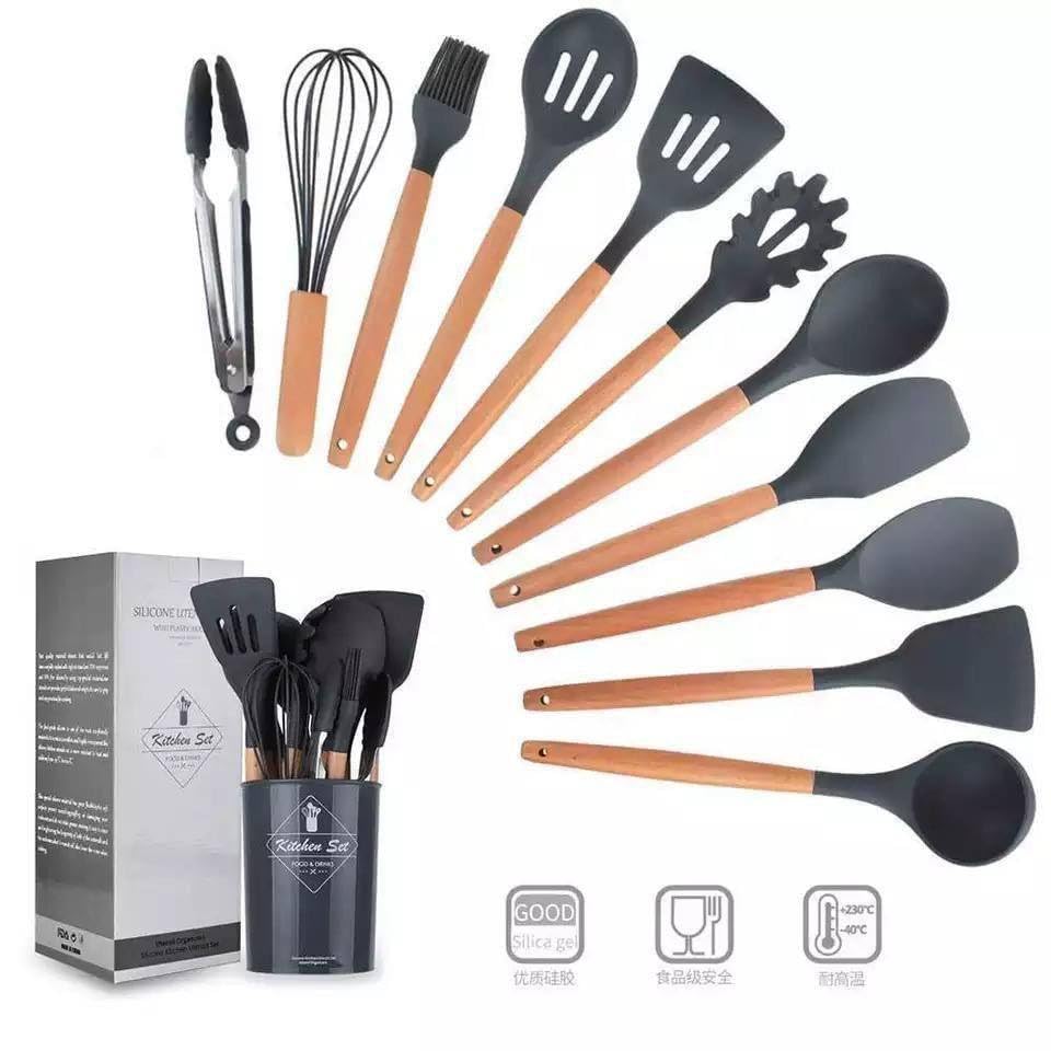12 pcs silicone utensils