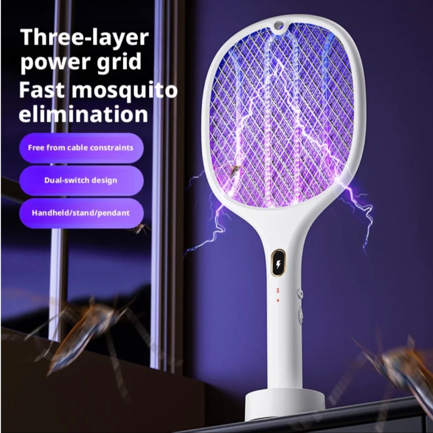 Electric mosquito racket