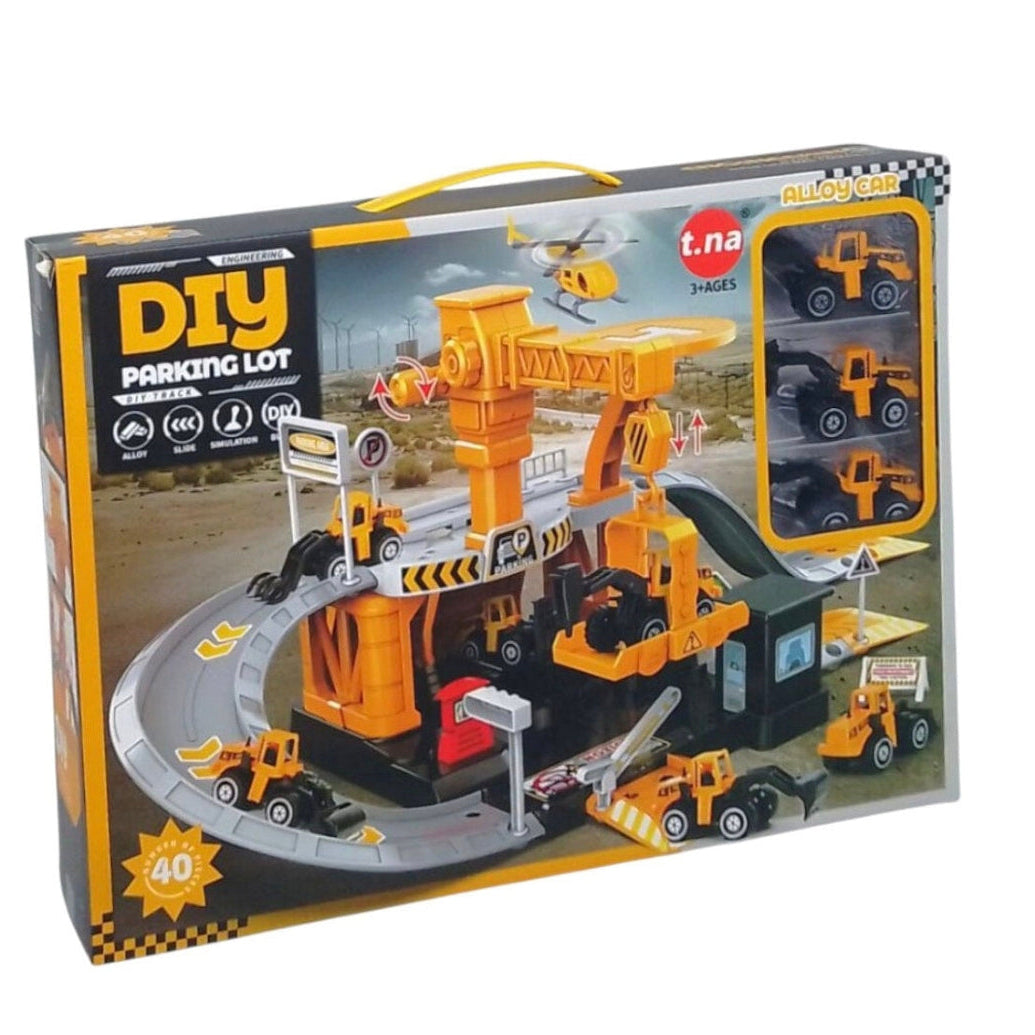 Construction site parking lot