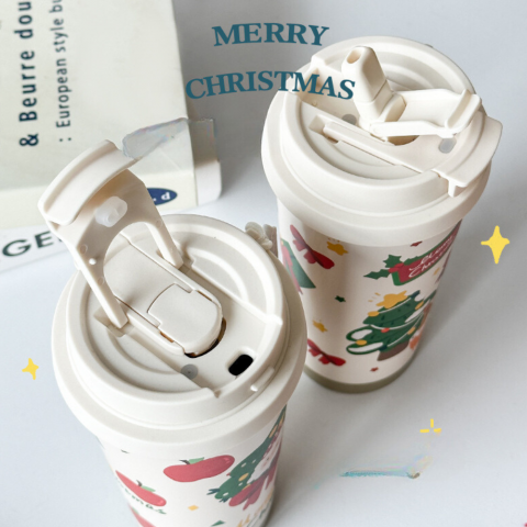 Stainless steel Christmas mug