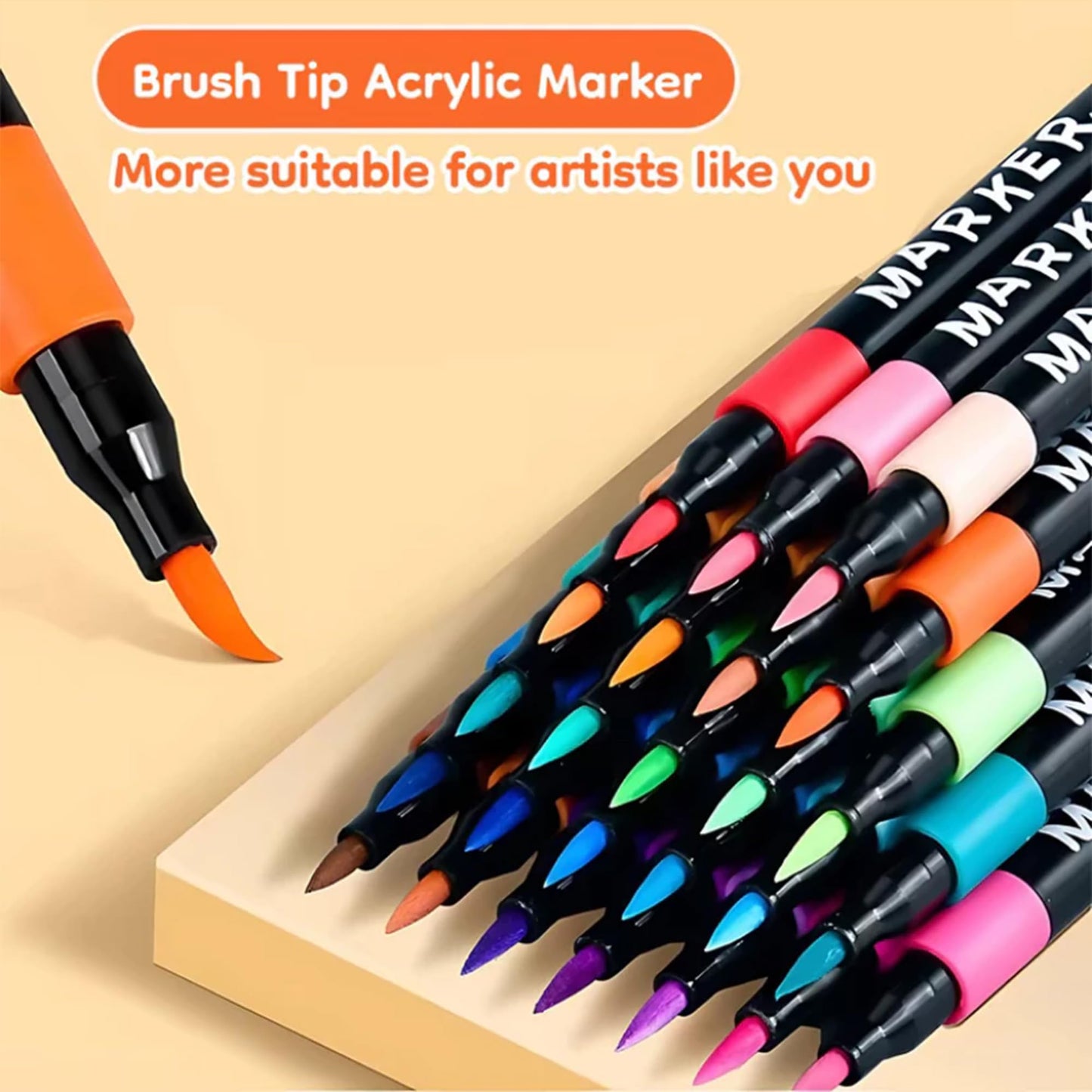 48 colors acrylic markers