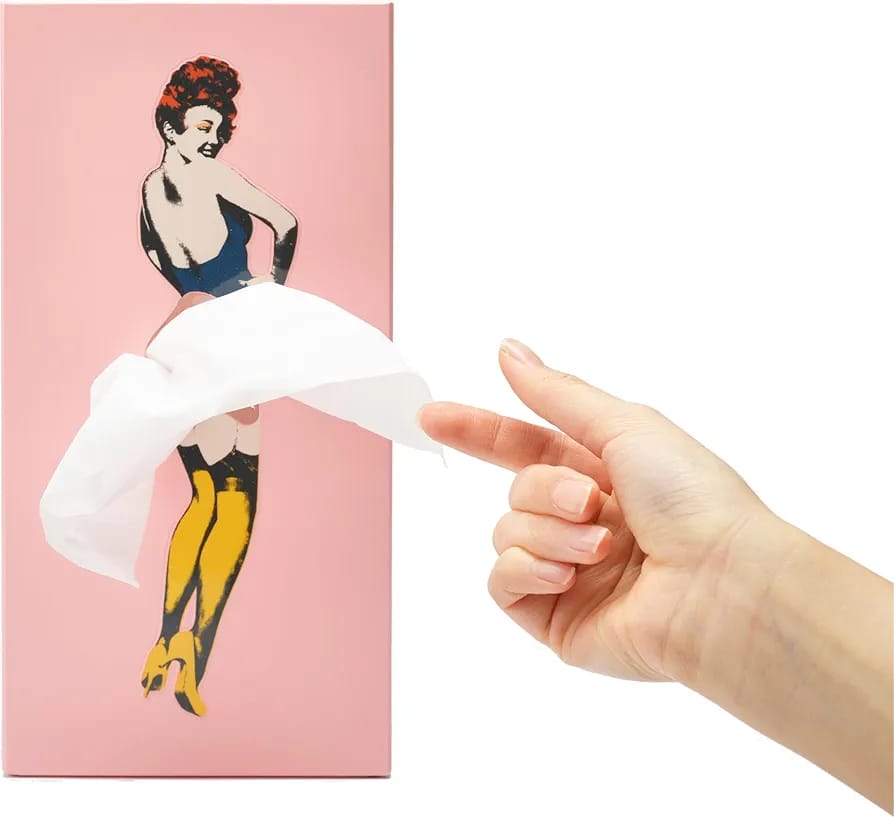 Skirt tissue box