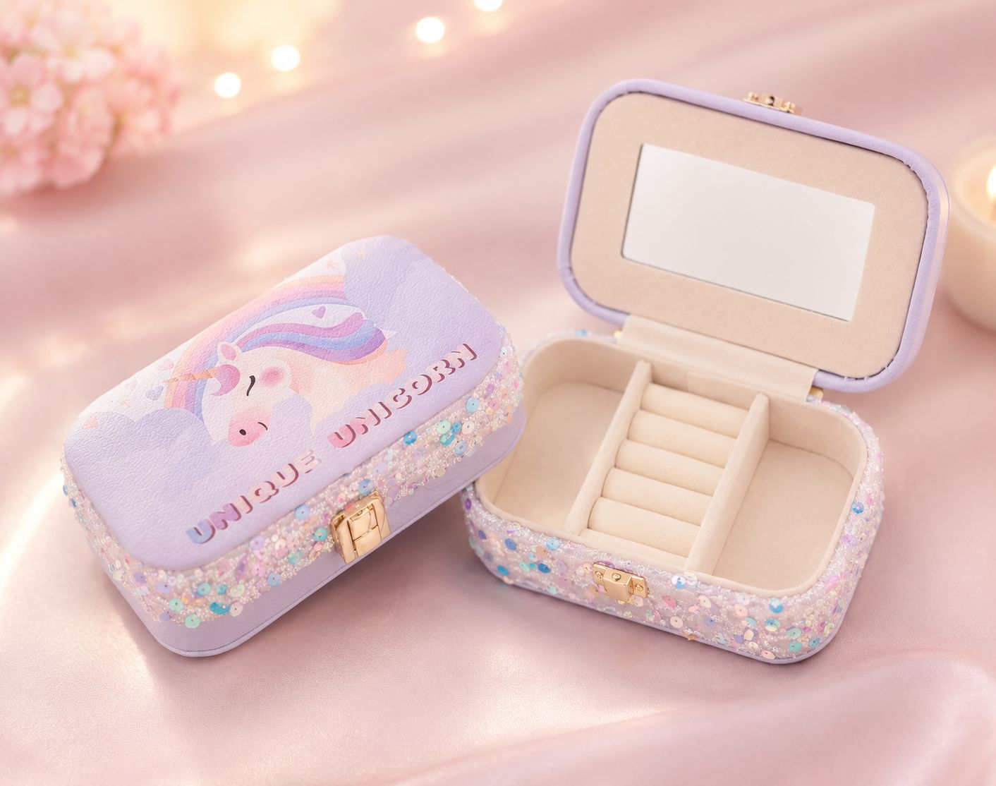 Jewelry box with mirror