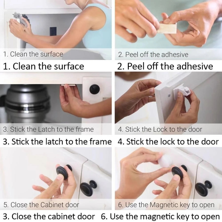 Magnetic cabinet locks