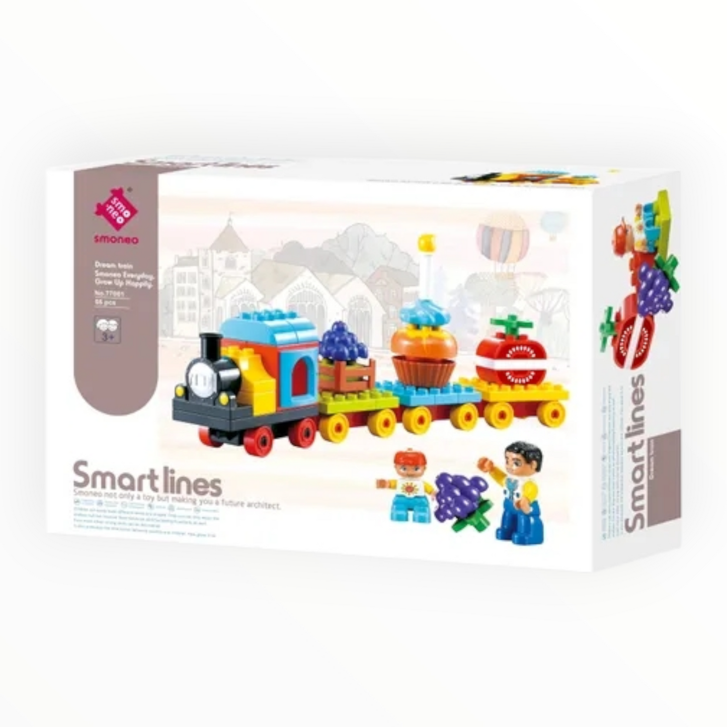 Dream train blocks set - 55 pcs