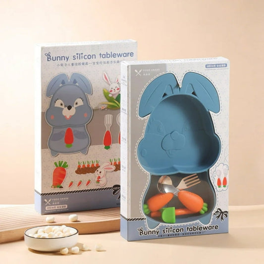 Rabbit silicone tableware