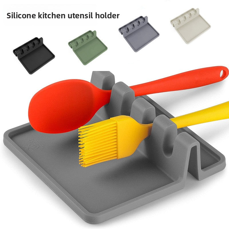 Silicone utensils holder