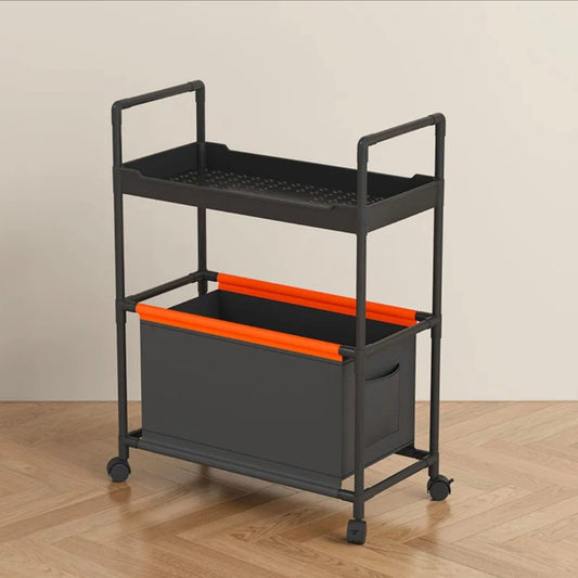 2-Tier rolling storage cart