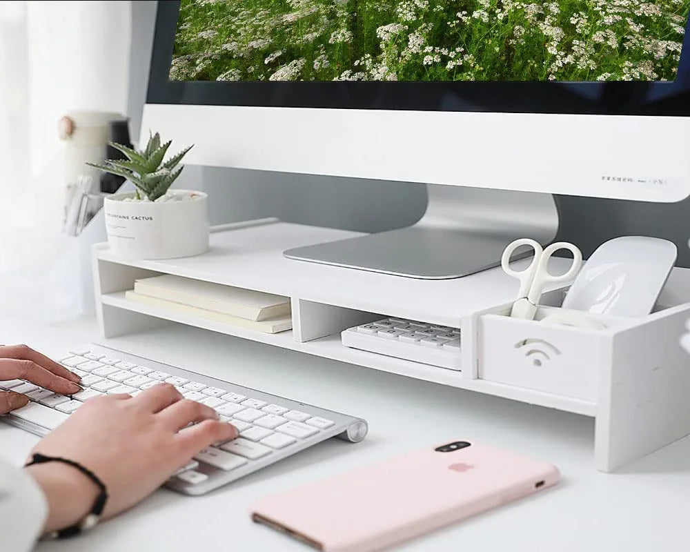 Laptop and monitor rack