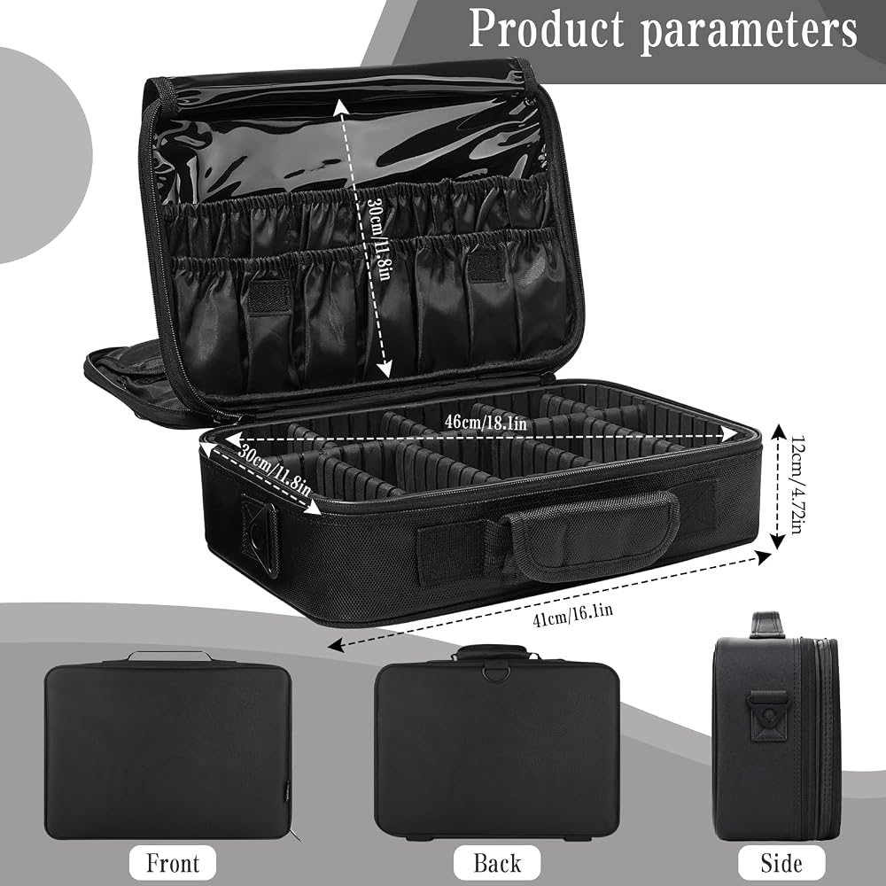 Large travel makeup case