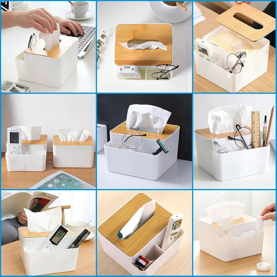 Tissue box and organizer