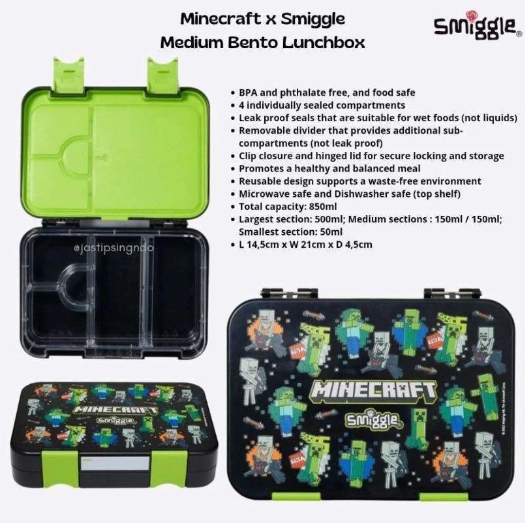 Smiggle Minecraft lunch box