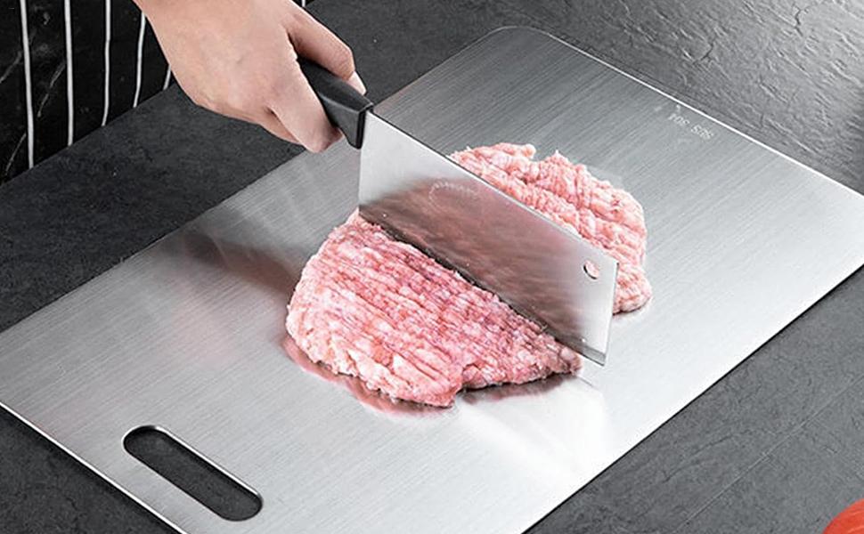 Stainless steel cutting board