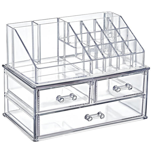 Plexi cosmetic organizer set