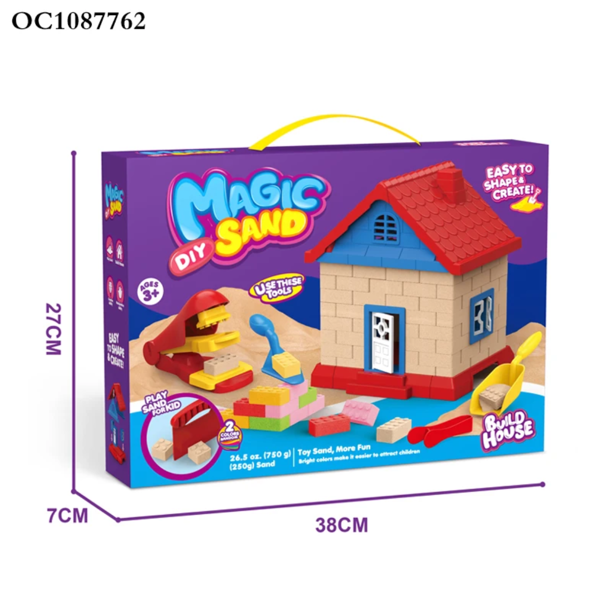 Magic sand build house