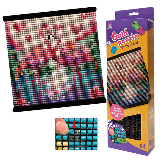 Beads grid puzzle