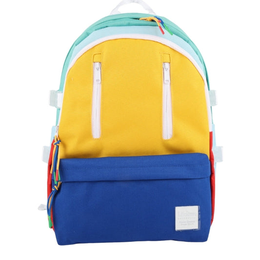 Locker Soda pop backpack and pencil case - yellow & royal blue