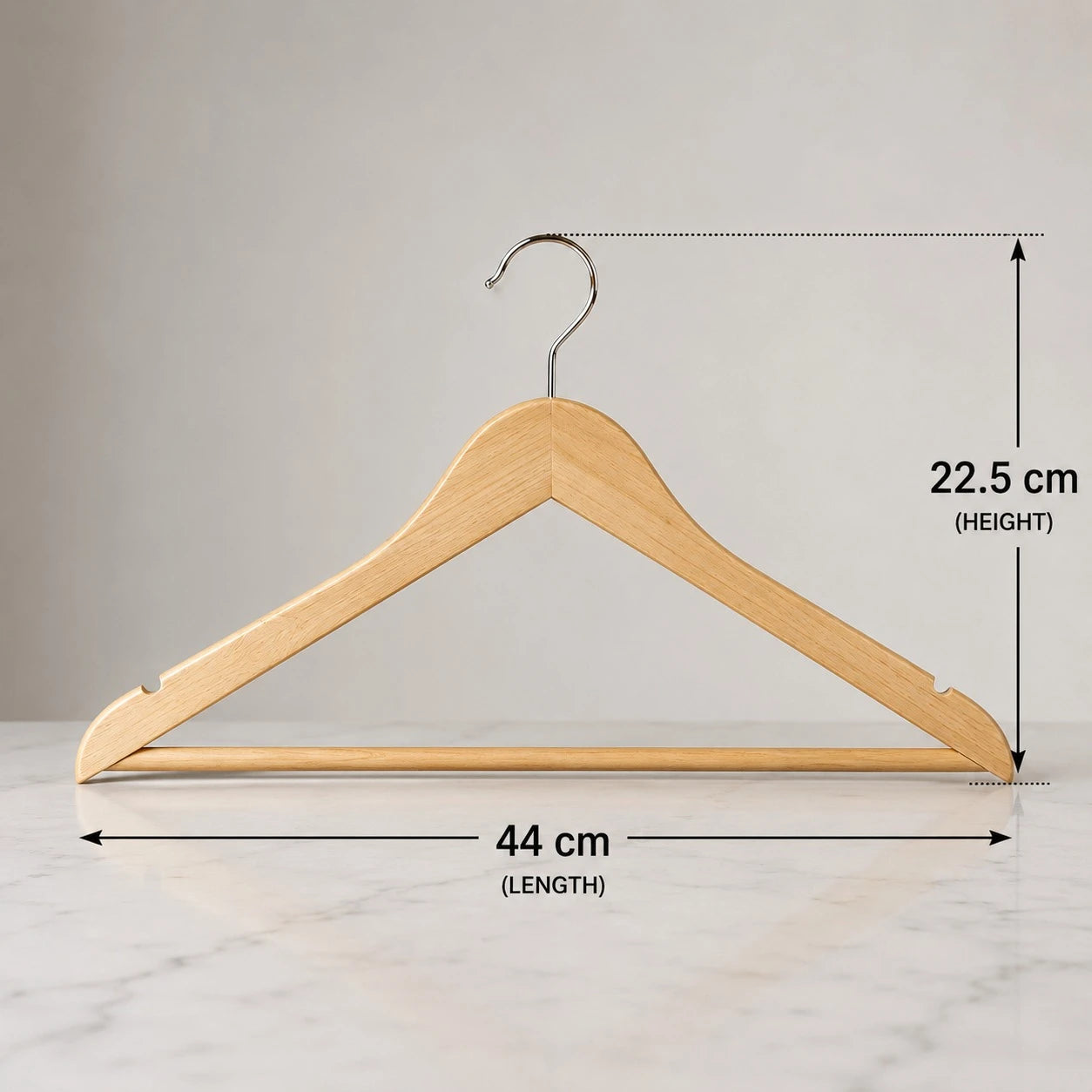 Wooden hangers set of 3