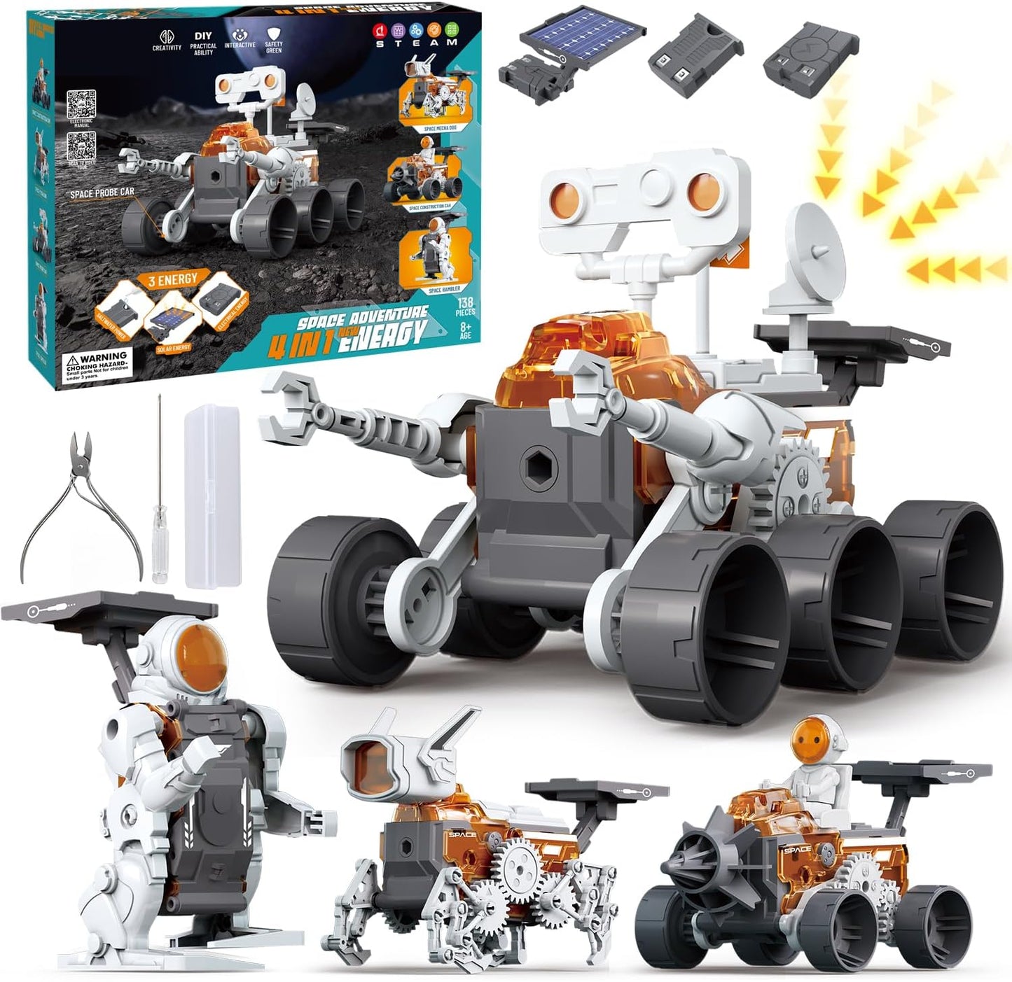 4 in 1 STEM solar robot