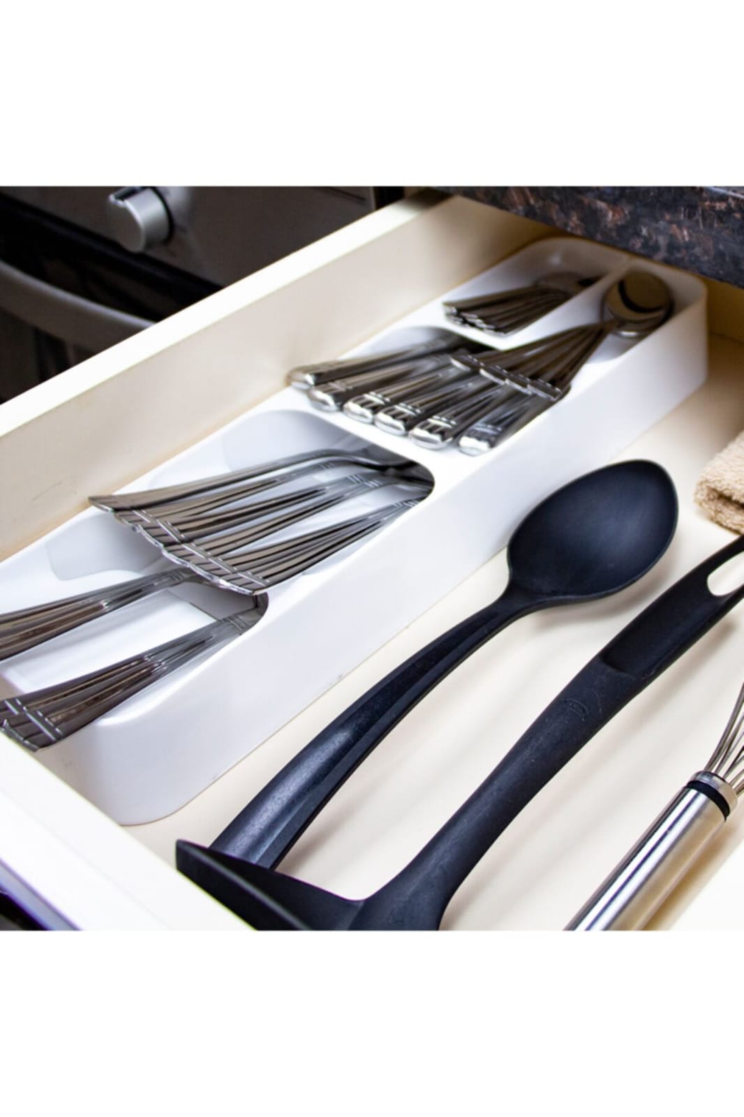 5 compartments cutlery organizer