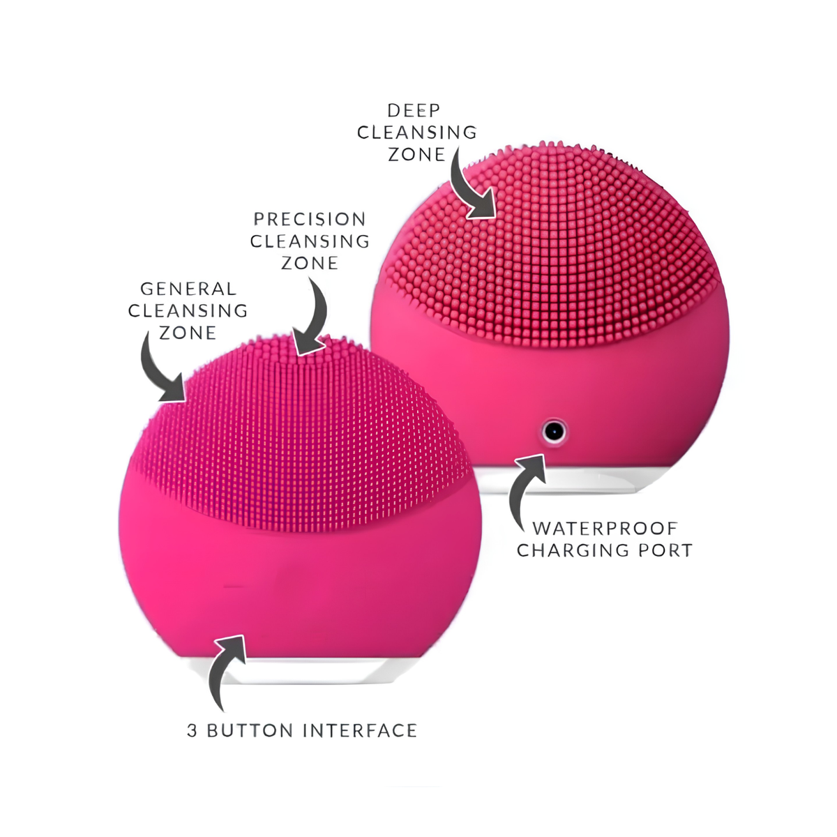 Electric face brush and massager