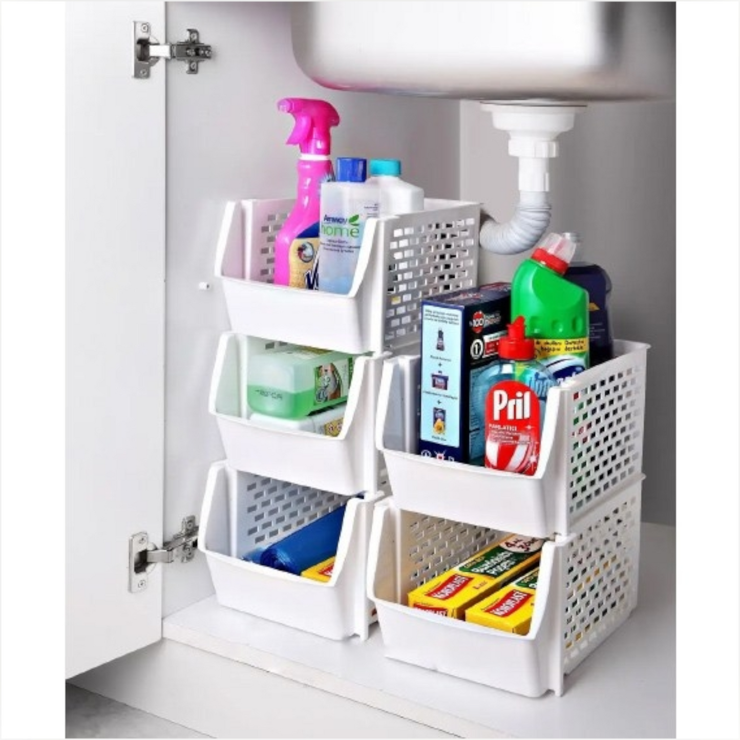 Stackable multipurpose basket
