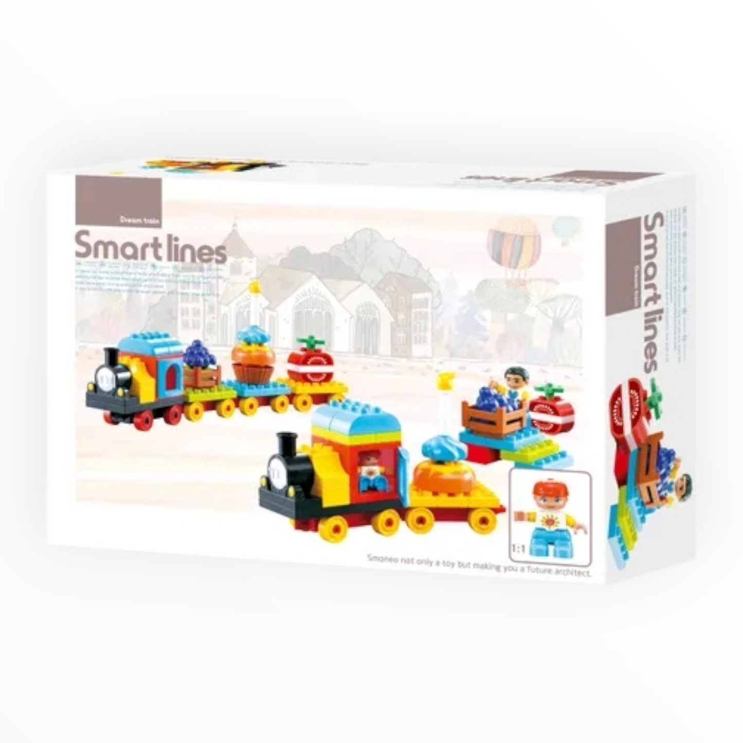 Dream train blocks set - 55 pcs