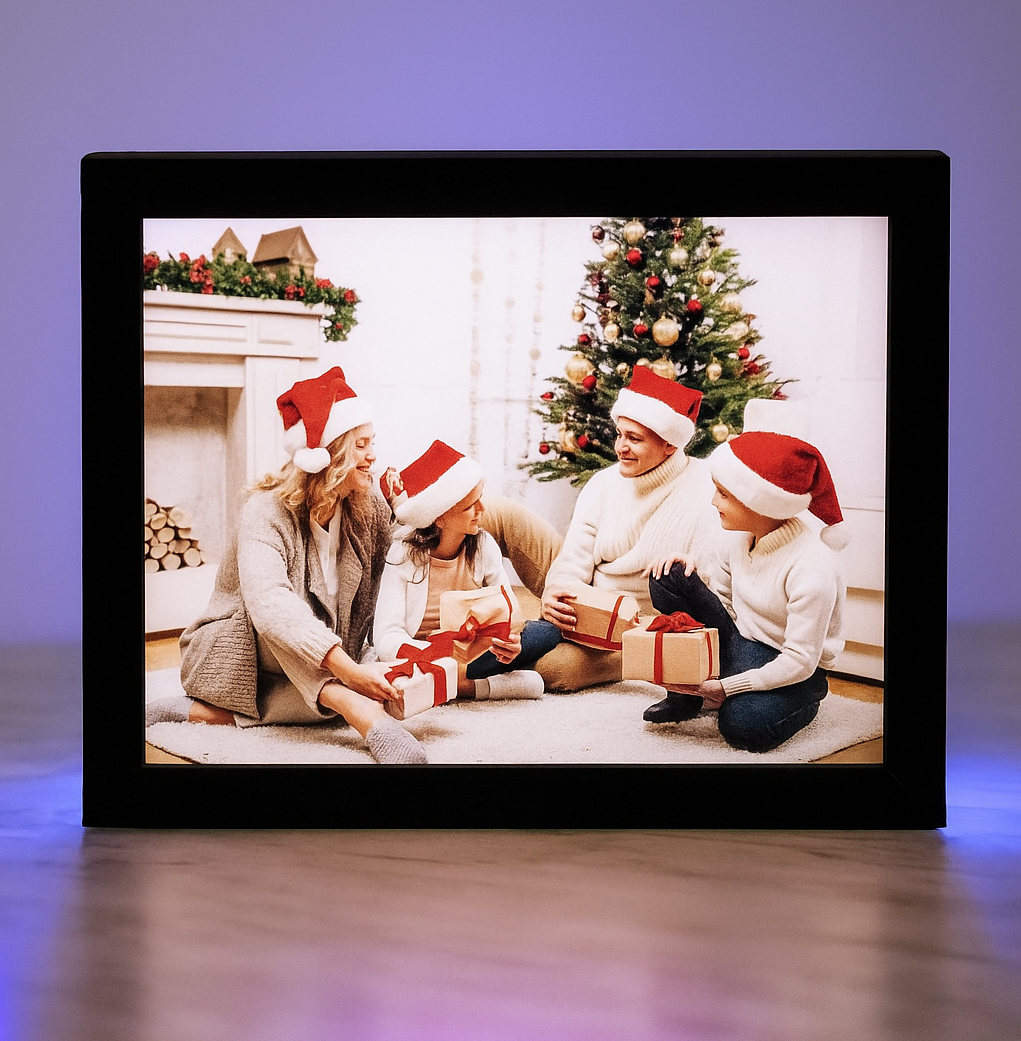 Personalized LED wooden frame