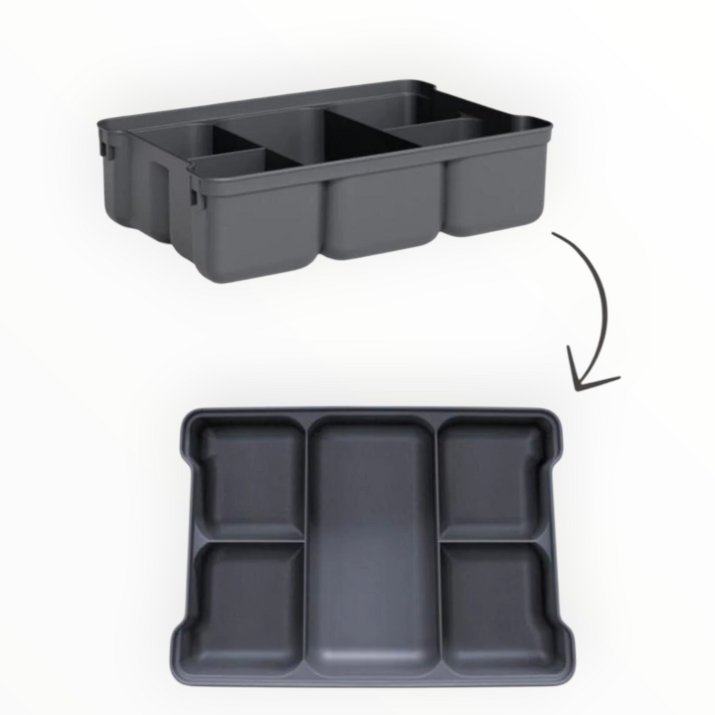 Storage box with organizer