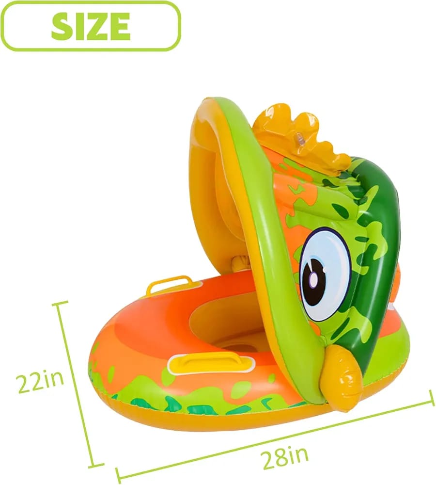 Baby float with shade