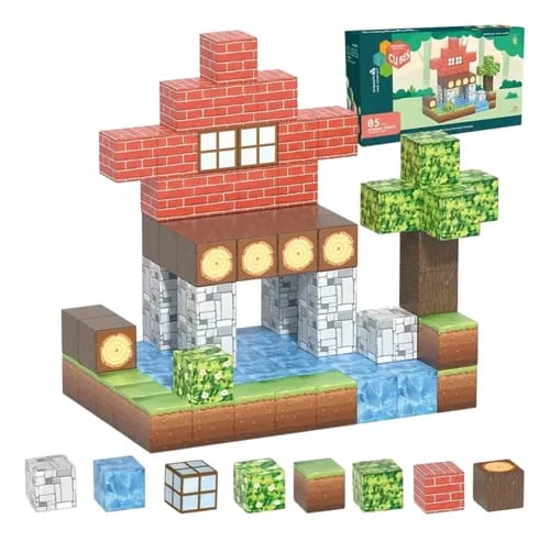 Magnetic Minecraft cubes 48/85 pcs