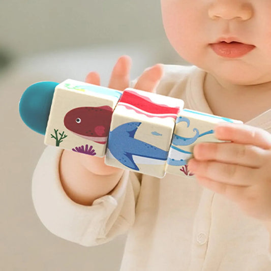 Wood rotating puzzle