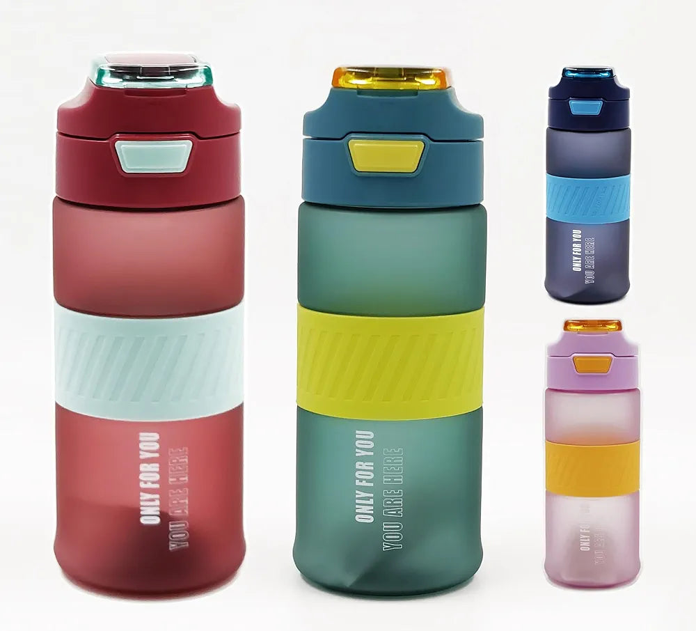 Gym bottle with silicone belt