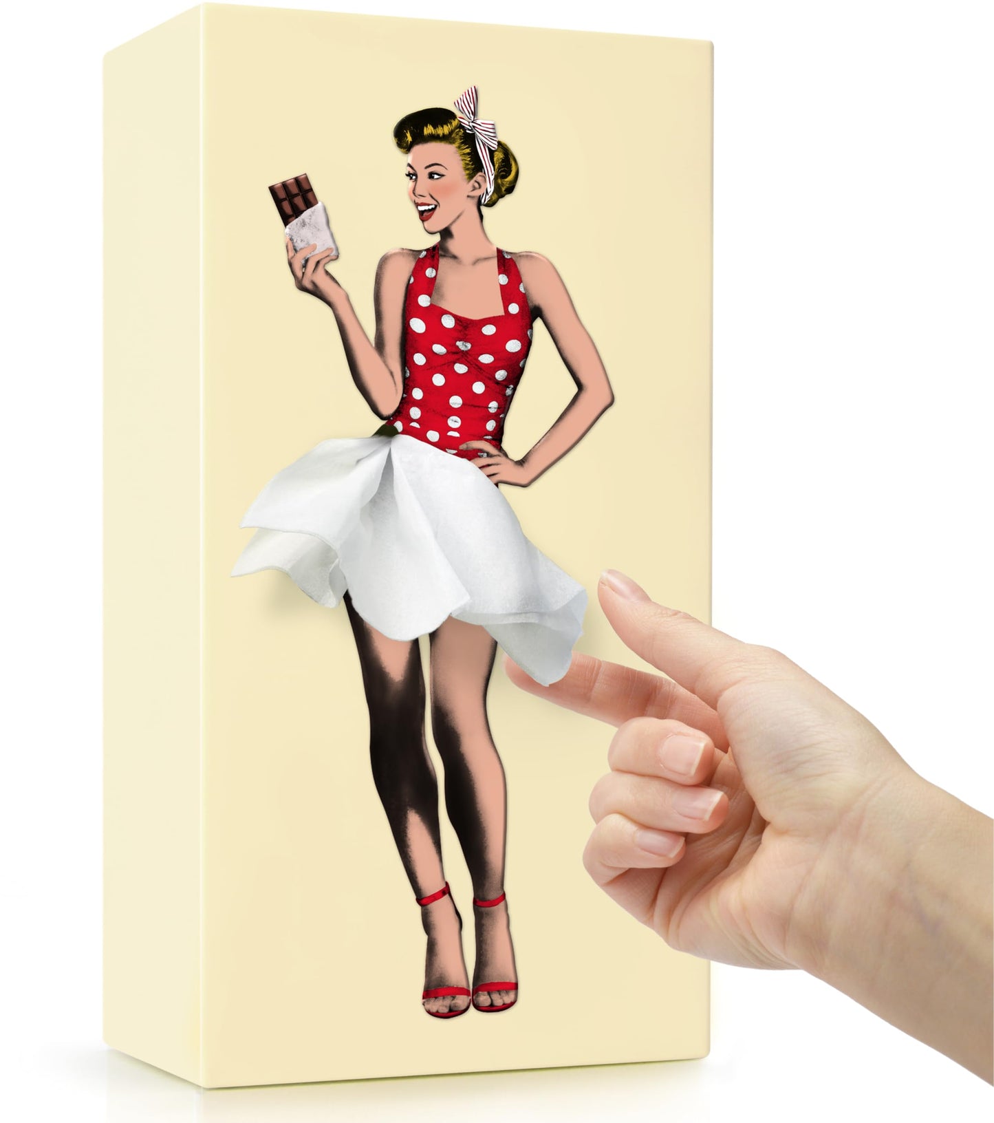 Skirt tissue box