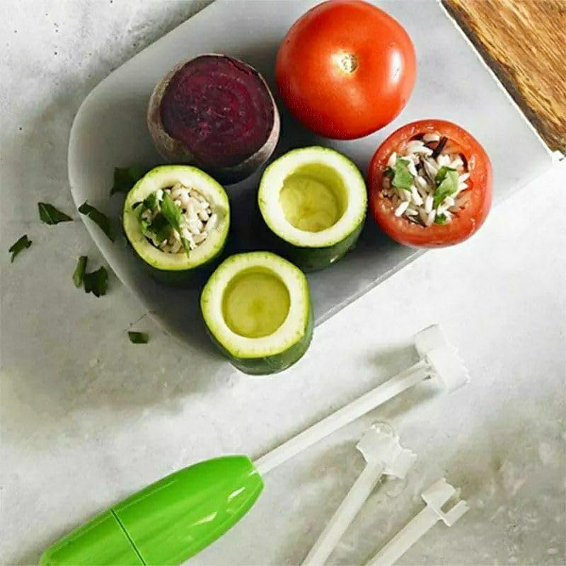 Zucchini and vegetables drill and corer