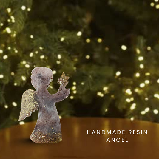 Decorative resin angel