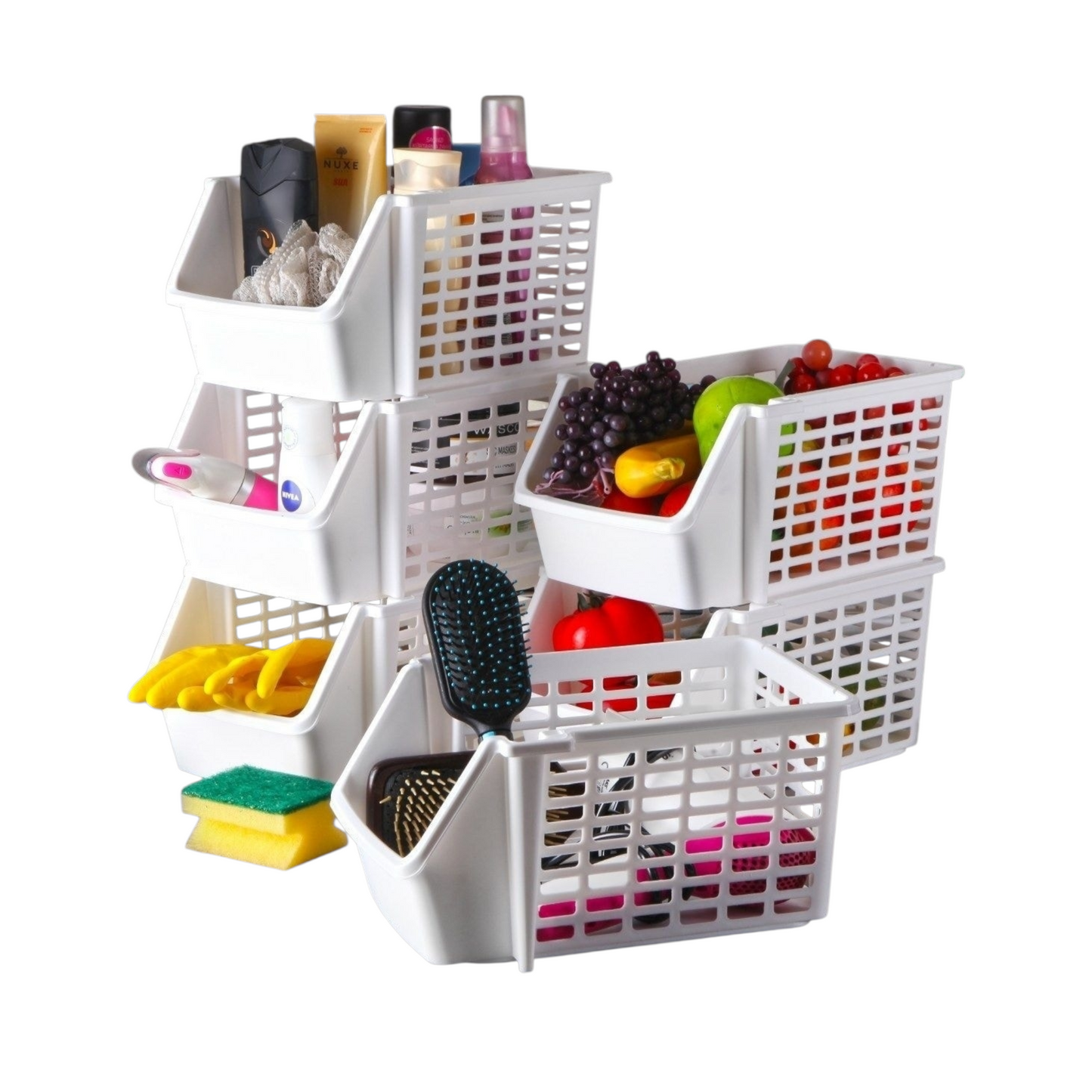 Stackable multipurpose basket