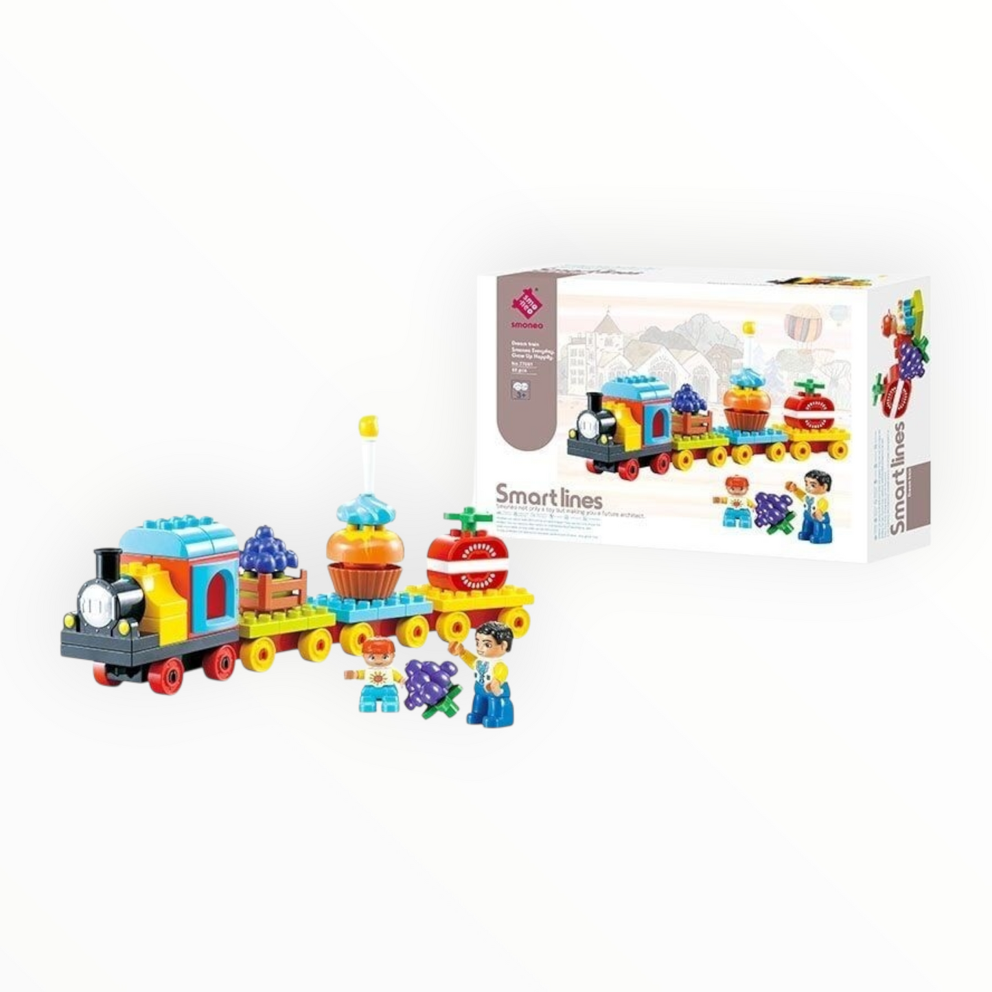 Dream train blocks set - 55 pcs