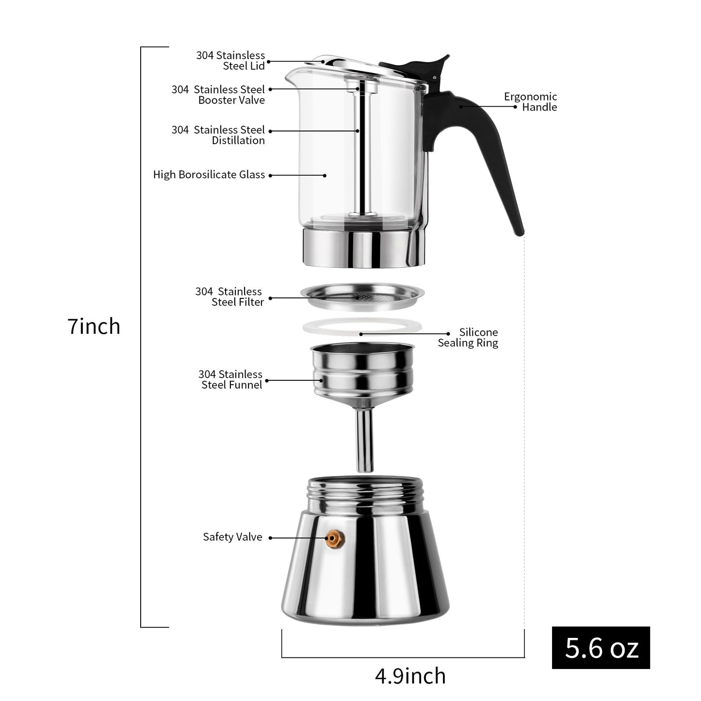 Stovetop espresso pot