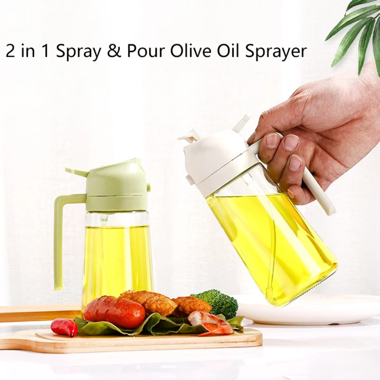 2 in 1 spray and pour oil