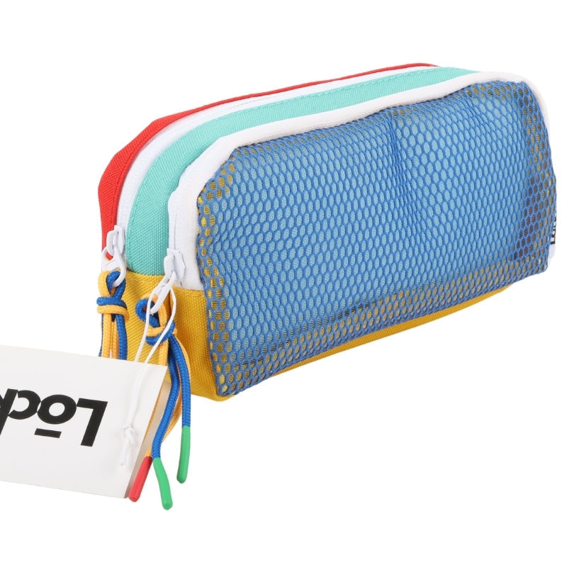 Locker Soda pop backpack and pencil case - yellow & royal blue