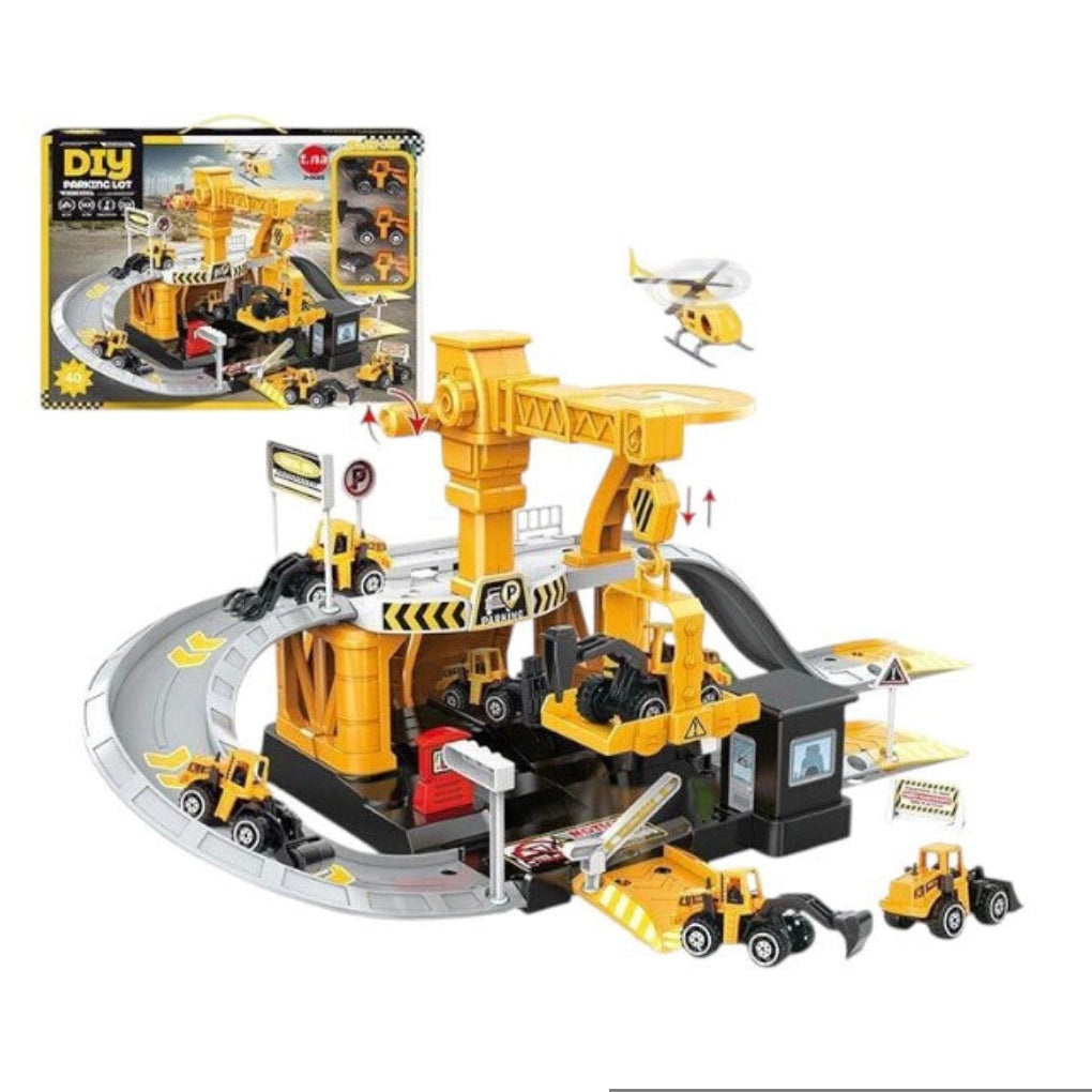 Construction site parking lot