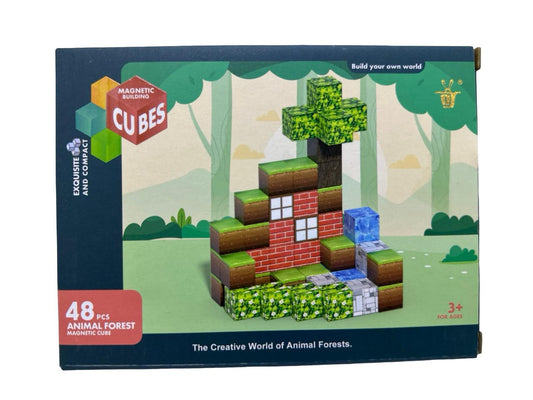 Magnetic Minecraft cubes 48/85 pcs