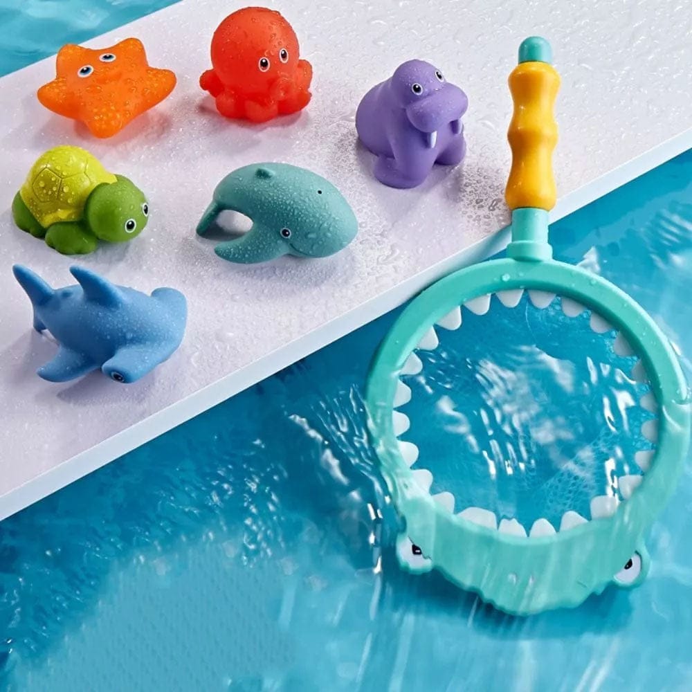 Catch bath toys set